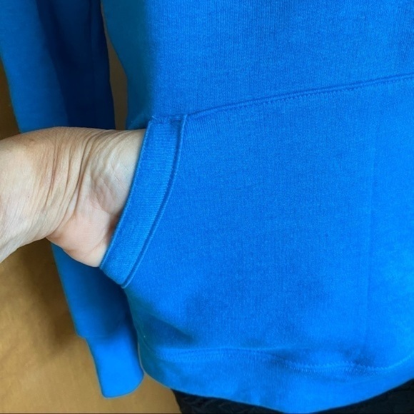 Champion Cerulean Turquoise Blue Cotton Hoodie Sweatshirt Size Large NWOT - Picture 9 of 13